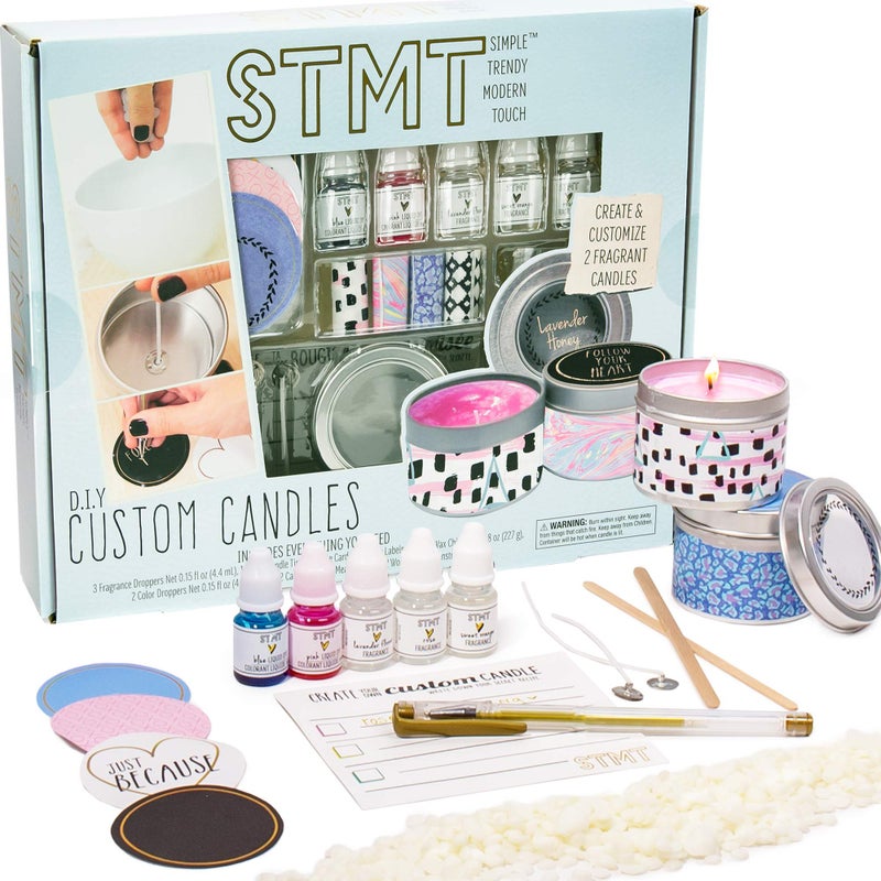 STMT D.I.Y. Custom Candles, Candle Maker Kit, DIY Candle Making Set, Make Your Own Candle Starter Kit for Kids, Ages 8+, Colors may vary - Image 1